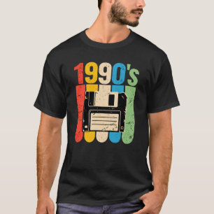 Retro-Floppydiskette-Computer-Nostalgie der 1990er T-Shirt