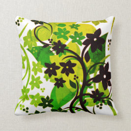 [Retro Floral] 1974 Botanisches Grafikdesign Kissen