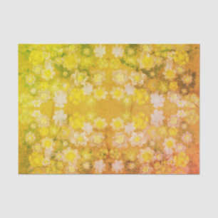 Retro Floral Abstrakt Salty Wasserfarben Muster Seidenpapier