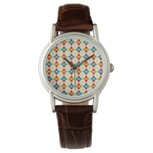 Retro Floral Armbanduhr