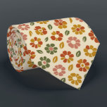 Retro Floral Bloom Pattern Krawatte<br><div class="desc">A fun retro floral bloom pattern featuring bold stylized flowers and warm nostalgic colors. This vintage-inspired design brings playful charm and classic retro style.</div>