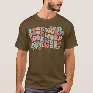 Retro Floral Bookworm Bibliothekarisches Buch Love T-Shirt