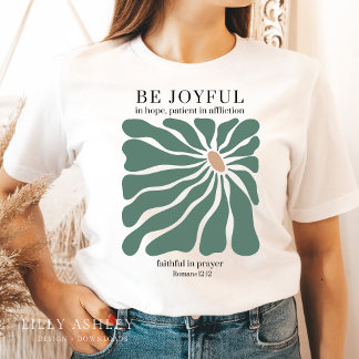 Retro Floral Christliches Shirt für Frauen mit Ver