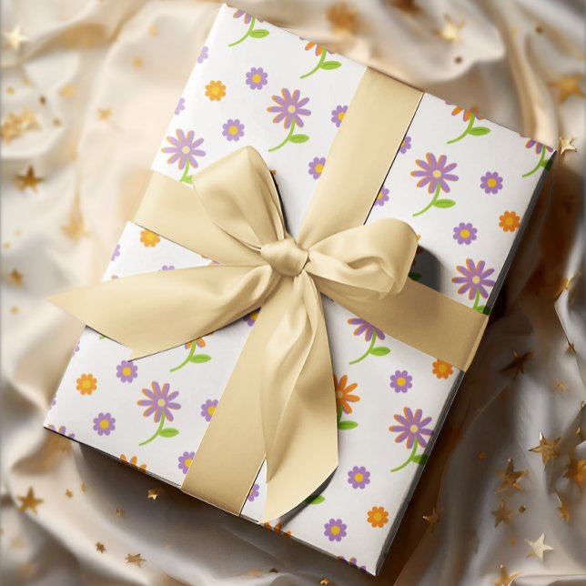 Retro Floral Induldsamkeit Geschenkpapier Set (Von Creator hochgeladen)