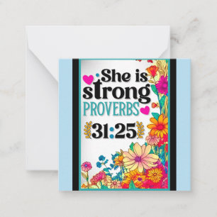 Retro floral Inspiration Mitteilungskarte