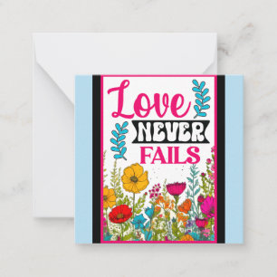 Retro floral Inspiration Mitteilungskarte