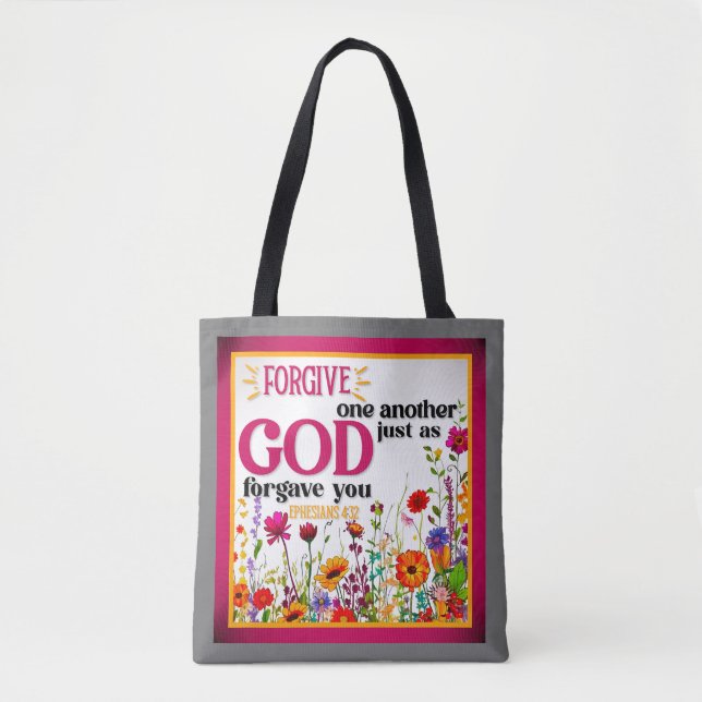 Retro floral Inspiration Tasche (Vorderseite)