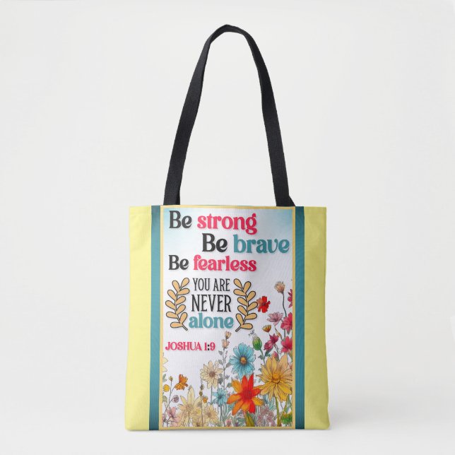 Retro floral Inspiration Tasche (Vorderseite)