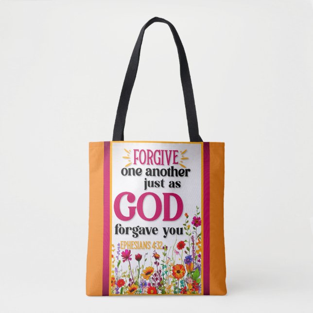 Retro floral Inspiration Tasche (Vorderseite)