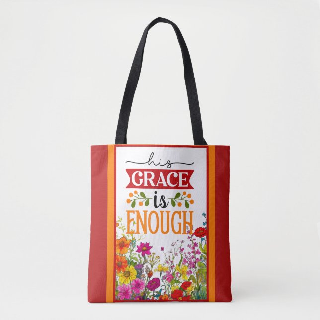 Retro floral Inspiration Tasche (Vorderseite)