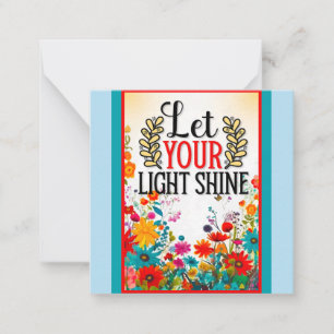 Retro Floral Inspirierend Mitteilungskarte