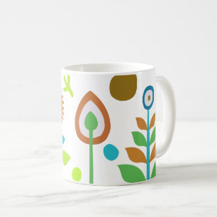 Retro Floral Kaffeetasse