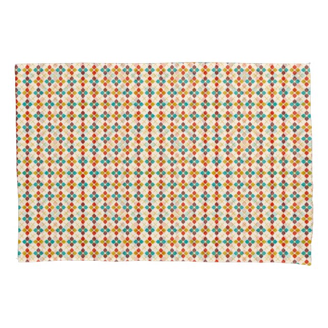 Retro Floral Kissenbezug (Vorderseite)