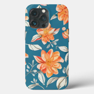 Retro Floral Nahtloses Muster Case-Mate iPhone Hülle