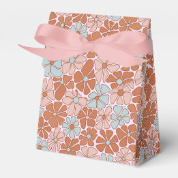 Retro Floral Nahtloses Muster Geschenkschachtel
