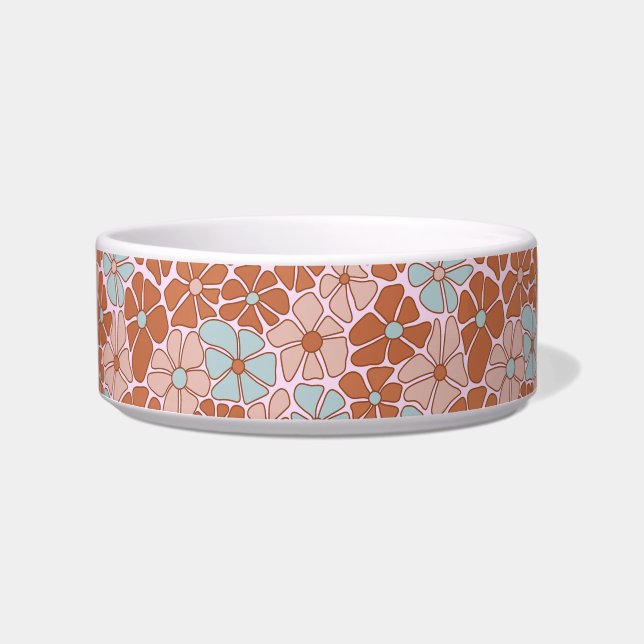 Retro Floral Nahtloses Muster Napf (Vorderseite)