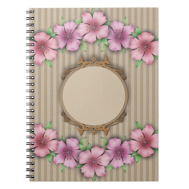 Retro, floral notizblock (Vorderseite)