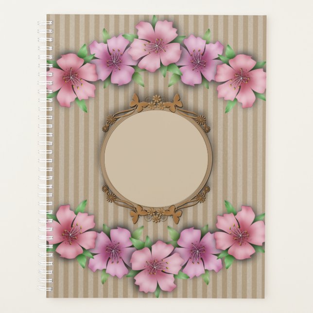 Retro, floral planer (Vorderseite)