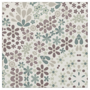 Retro, floral stoff
