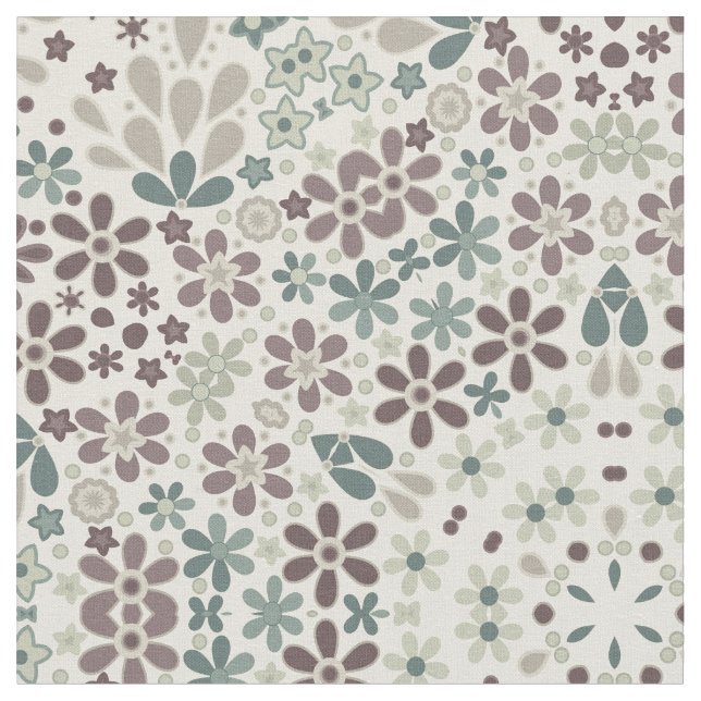 Retro, floral stoff (Nahaufnahme)