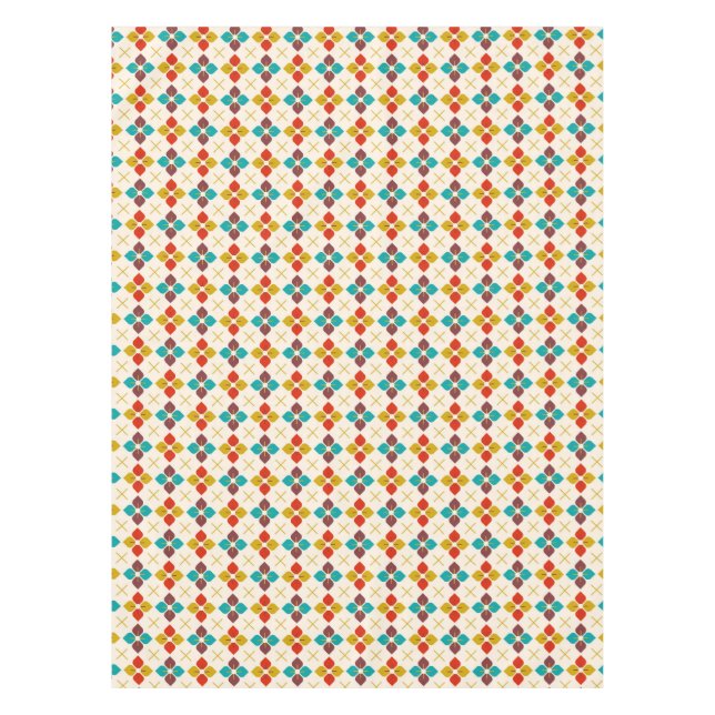 Retro Floral Tischdecke (Vorderseite)