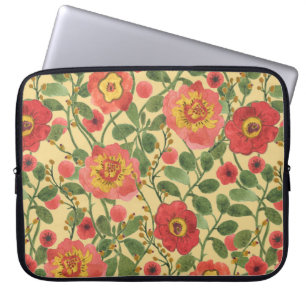 Retro Floral Wasserfarbe: Zeitlose Eleganz Laptopschutzhülle