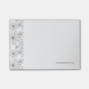 Retro-floraler Hintergrund Post-it Klebezettel