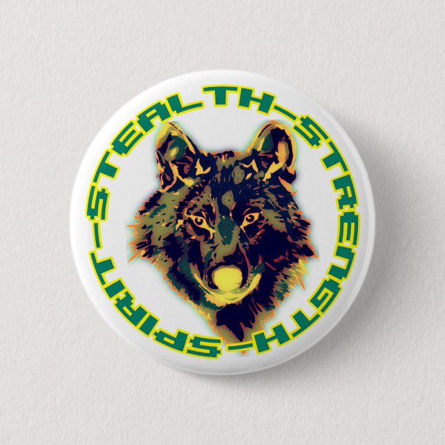 retro florales Design Button (Vorderseite)
