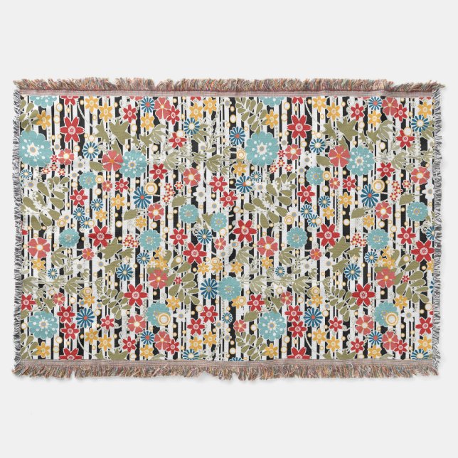 Retro, florales Retro Decke (Vorderseite)