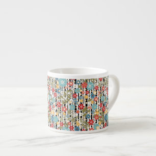 Retro, florales Retro Espressotasse