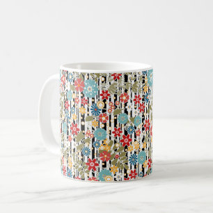 Retro, florales Retro Kaffeetasse