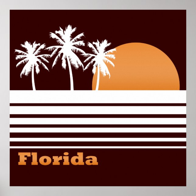 Retro Florida Poster (Vorne)