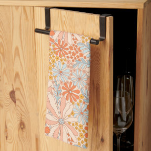 Retro Flower Garden Muster Geschirrtuch