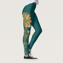 Retro Flower Power Ranken Border 1