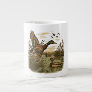 Retro-Flug-Entenjagd Jumbo-Tasse