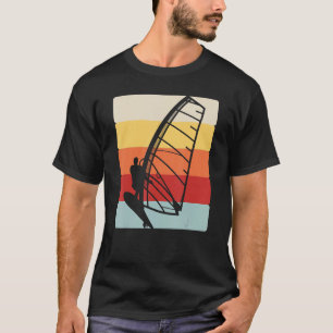 Retro-Flügel-Surfen Cool Foil Vintage-Flügel-Surfe T-Shirt