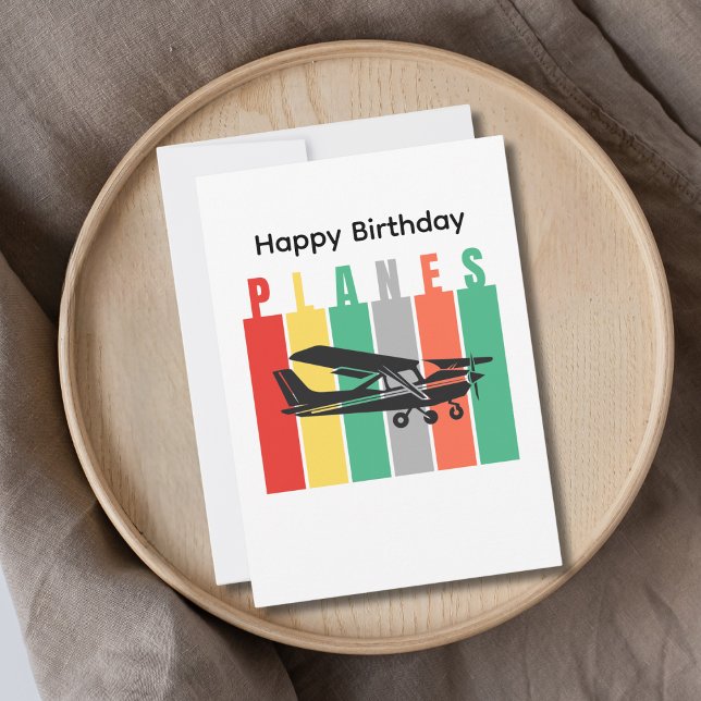 Retro-Flugzeug Cessna Luftfahrt Geburtstag (Von Creator hochgeladen)