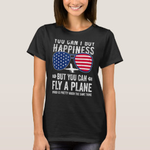 Retro Flugzeug Flying Kommerziell Pilot Quote Airl T-Shirt