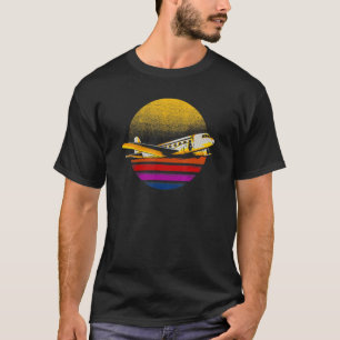 Retro-Flugzeug - Funny Airplane Pilot & Aviation T-Shirt