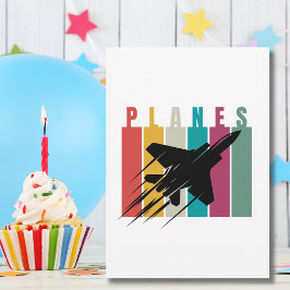 Retro Flugzeug Jet Flying, Aviation Birthday