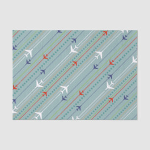 Retro Flugzeug-Muster-Seidenpapier Seidenpapier