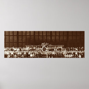 RETRO FLUGZEUG UND LUFTKRAFT CREW 1941 Mauer Art Poster