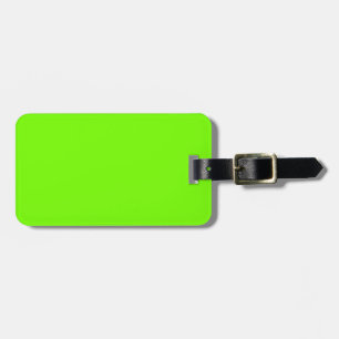 Retro Fluoro Limon Green Travel Series Gepäckanhänger