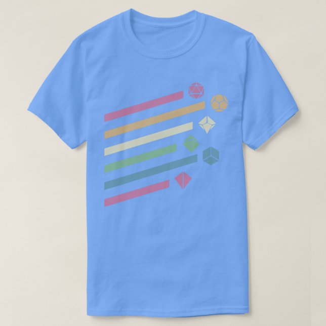 Retro Flying Dice T-Shirt (Design vorne)