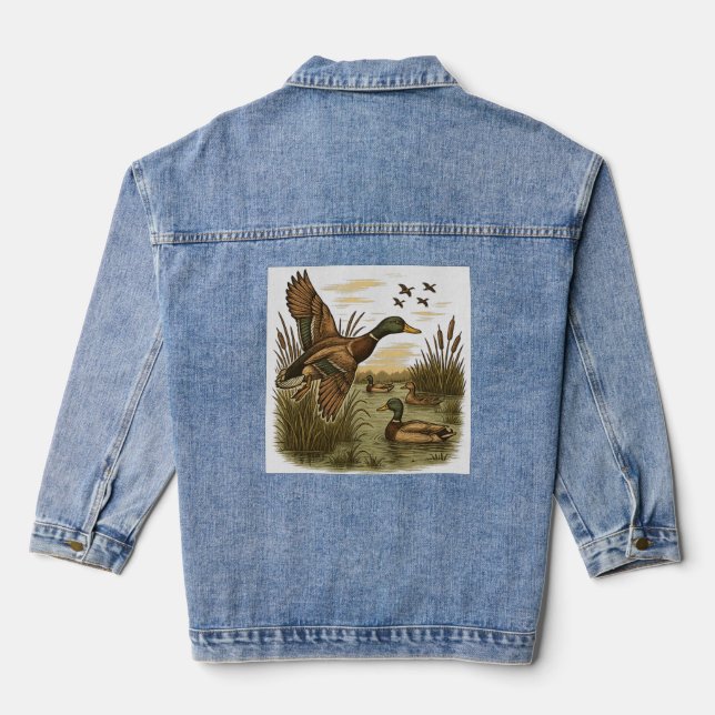 Retro-Flying-Mallard-Duck-Hunting,  (Verso)