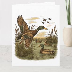 Retro-Flying-Mallard-Entenjagd, Karte