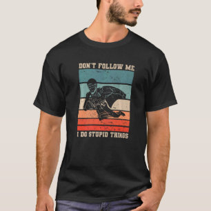 Retro Folge mir nicht, ich mache dumme Dinge Wings T-Shirt