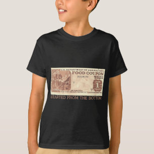 Retro Food Coupon Bekleidung für die Kultur erstel T-Shirt