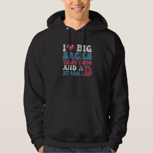 Retro Football I Liebe Big Sacks Tight Ends und A Hoodie