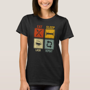 Retro for Makeup Artist essen Sleep Lash Wiederhol T-Shirt
